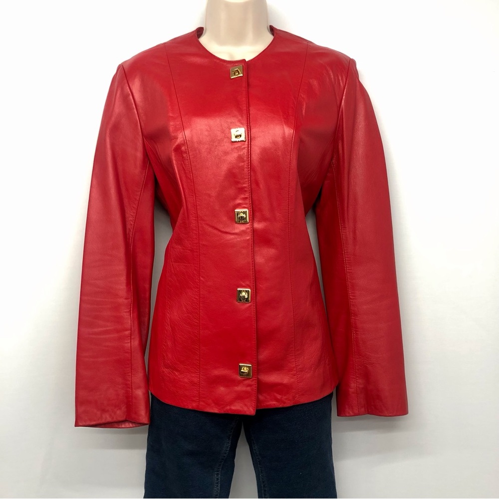 B&J Red Leather Jacket